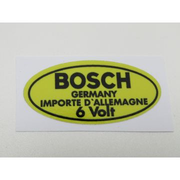 Etiquette adhesive, 6V pour bobine d'allumage pour Porsche 356 A/B/C