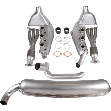 Kit d'échappement, Sport, avec échangeurs de chaleur et catalyseurs, acier inoxydable pour Porsche 911 3,2L ‘84-’89