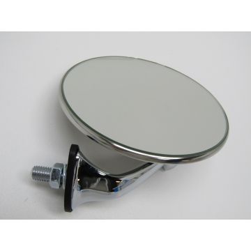 Rétroviseur exterieur, rond, verre plat, 4", Lucas style, inox, montage sur aile ou porte, droite pour Porsche 356 911 '63-'73 912