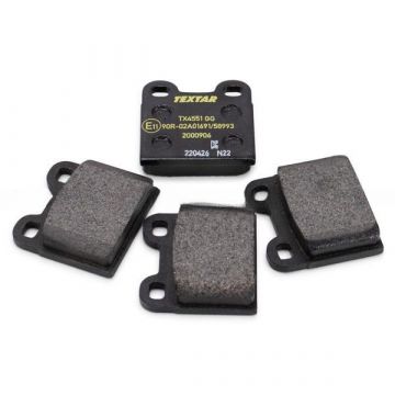 Kit de plaquettes de frein TEXTAR essieu arrière pour Porsche 911 '65-'68 912 356C