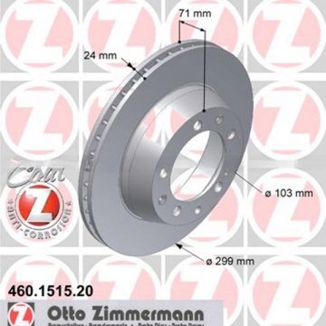 2x Disque de frein ZIMMERMANN essieu arrière gauche+droite pour Porsche 944Turbo 928S