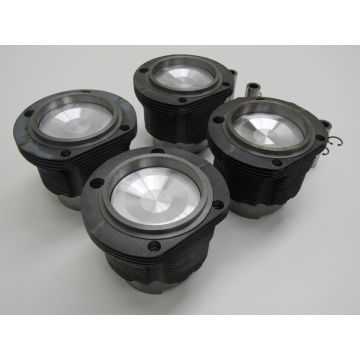 Kit de pistons et cylindres en fonte (forage 93,0mm / déplacement 66,0mm / supérieur 105mm / inférieur 100mm) pour Porsche 914 1,8L