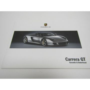 1reEDITION Porsche 980 Carrera GT Garantie & Entretien Carnet d'entretien 7/03 (version néerlandaise)