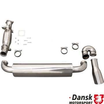 Kit d'échappement avec G-pipe remplaçant la boîte d'échappement, sortie simple, complet pour Porsche 964