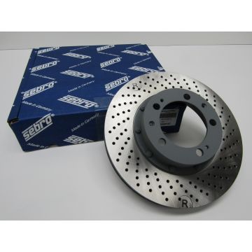 Disque de frein, SEBRO, ventilé, perforé, essieu avant, droite pour Porsche 993 C4S Turbo