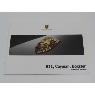 1reEDITION Porsche 997 Carrera/Turbo/GT2 987 Boxster/Cayman Livret de garantie et d'entretien 9/07 (version allemande)