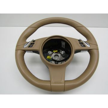 Porsche 991.1 981 Volant multifonctions cuir luxorbeige